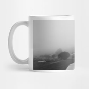 Black and white landscape Mug